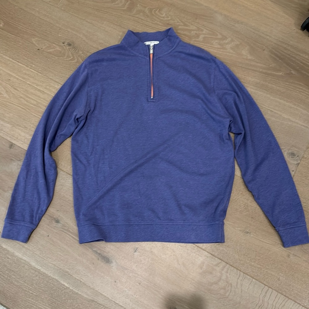 Peter Millar Size Medium Cotton Quarter-zip